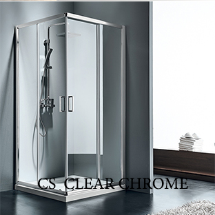 Καμπίνα ντουζιέρας Γωνιακής Εισόδου Starlet Clear Chrome