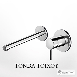 Μπαταρία Νιπτήρα Τοίχου Tonda Eurorama
