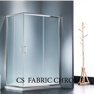 Καμπίνα ντουζιέρας Γωνιακής Εισόδου  Starlet Fabric Chrome