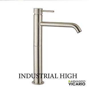Μπαταρία Νιπτήρα Υψηλή με Βαλβίδα Clic-Clac industrial Vicario